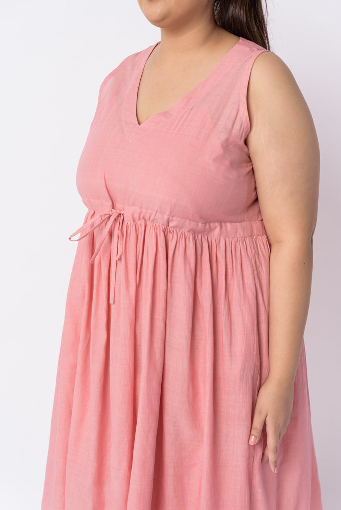 Blush pink front tie-up dress, where to buy high quality clothes, where to buy nice clothes, organic cotton natural dyes clothing, organic cotton shirts, where to buy quality clothes online, where to buy recycled clothes, organic women's long sleeve, premium women's clothing, what clothing brand are you, what do I need in my wardrobe