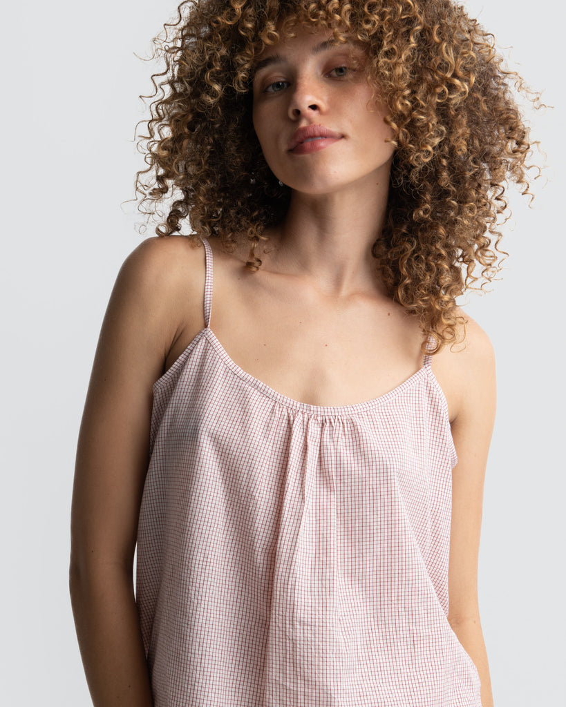 Checkered cami top, best sustainable fashion brands, clothing companies that are sustainable, organic cotton women's clothing, 100 organic cotton clothing, buy cotton clothes online, cotton all clothing store, all cotton women's clothing, women's cotton clothing online, the minimal clothing, minimal clothes shop