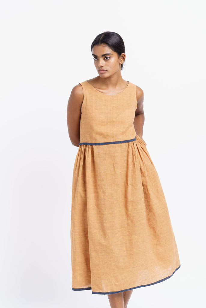 Madras check midi dress, eco fashion brands, ethical and sustainable clothing brands, best organic clothing, organic clothes shop, 100 cotton women's clothing, 100 percent cotton clothing, womens 100 cotton, organic cotton women's tops, minimalist brands women's, minimalist casual dresses