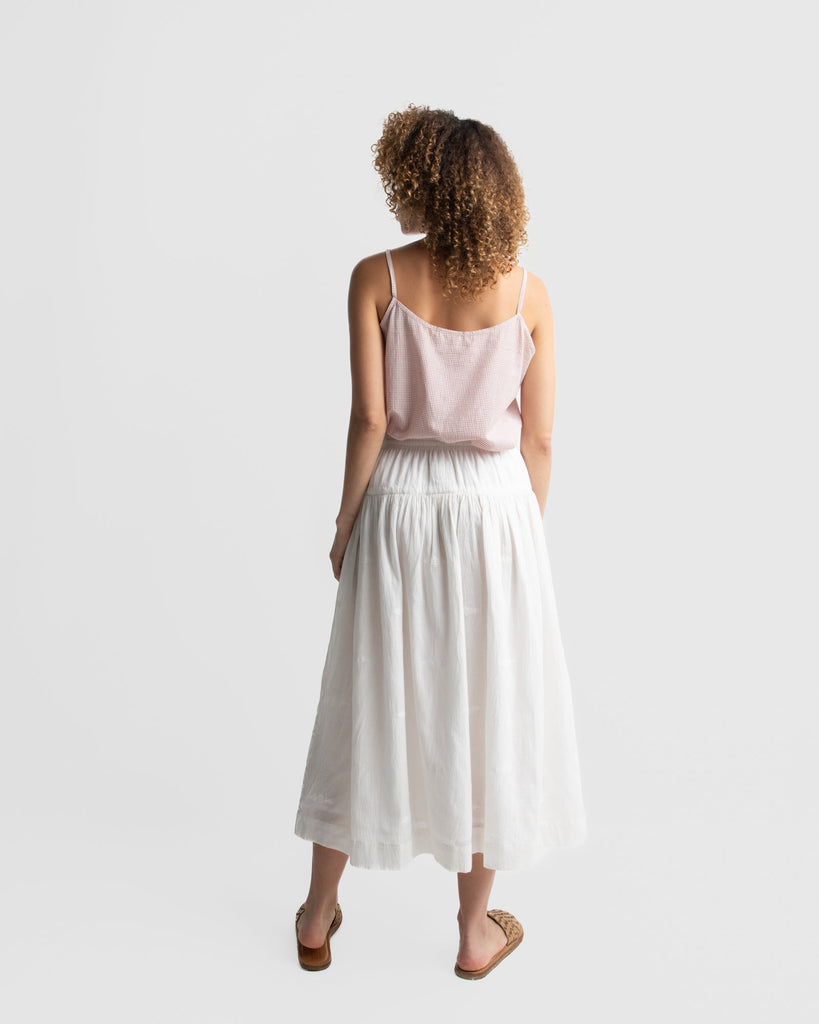 Pure white midi skirt, sustainable clothing brands, pure organic cotton clothing, where to buy organic cotton clothes, all cotton women's clothing, cotton clothes online, 100 cotton women's clothing, soft cotton clothes for women's, minimalist clothing women, minimalist store clothes